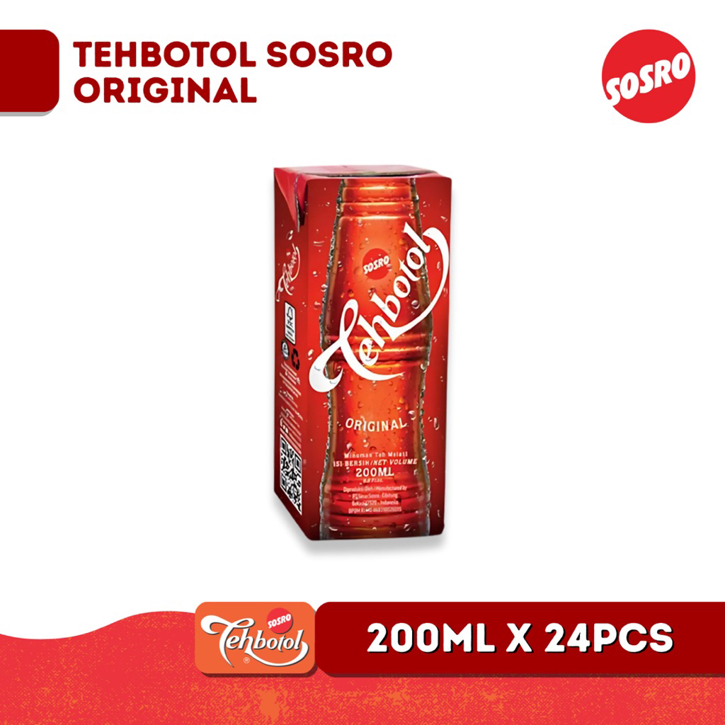 

Tehbotol Sosro Kotak 200 ml satudus isi 24