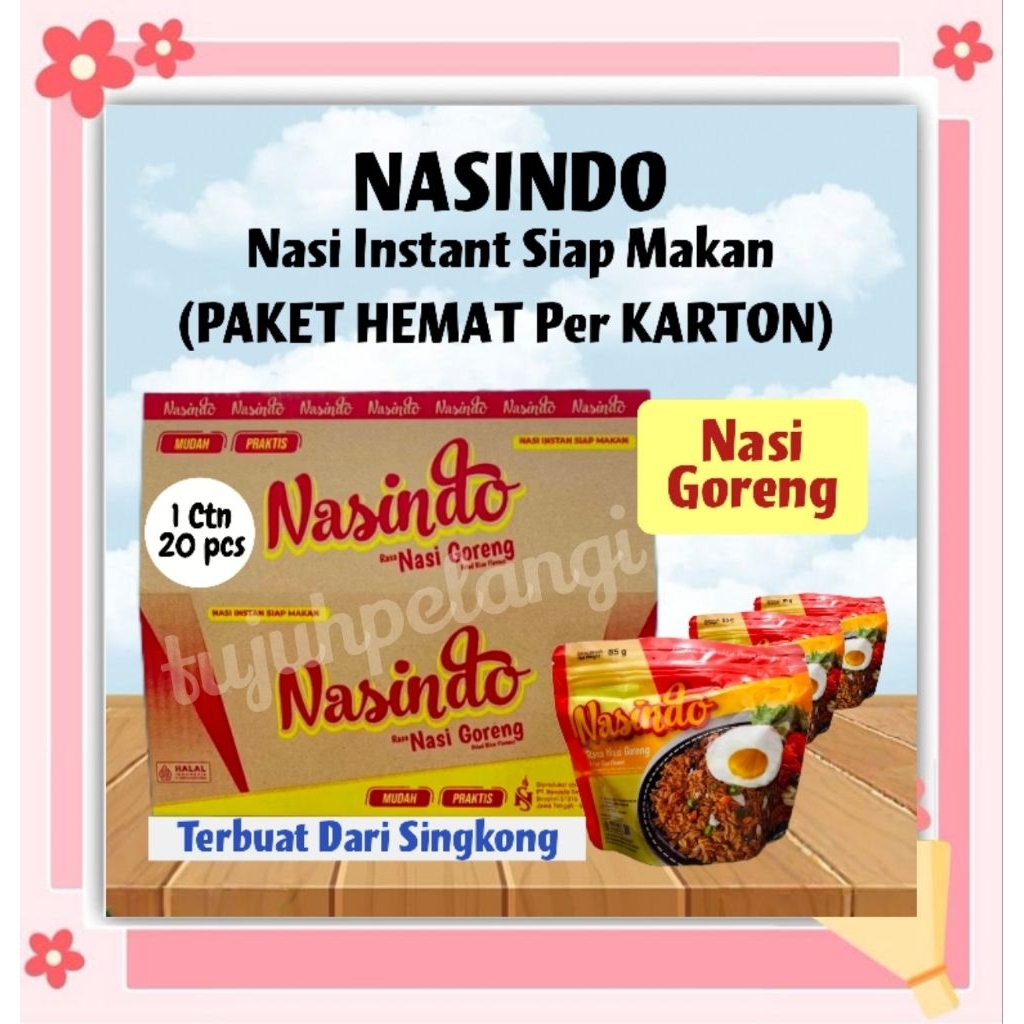 

NASINDO Nasi Goreng Instant Siap Makan Halal - Nasindo Karton isi 20 pcs