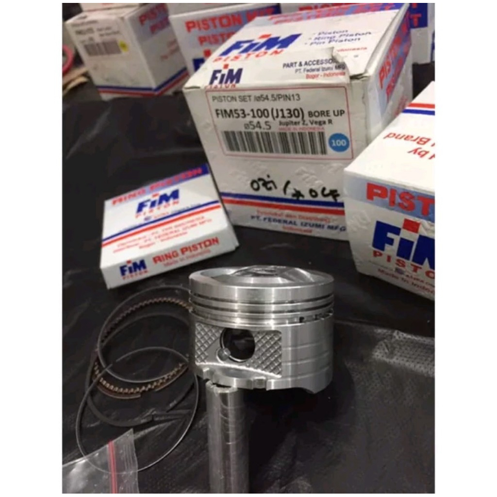 piston kit fim xb jupiter z vega supra x 53.5 54 54.5  55 55.25 mm fim53 pin 13