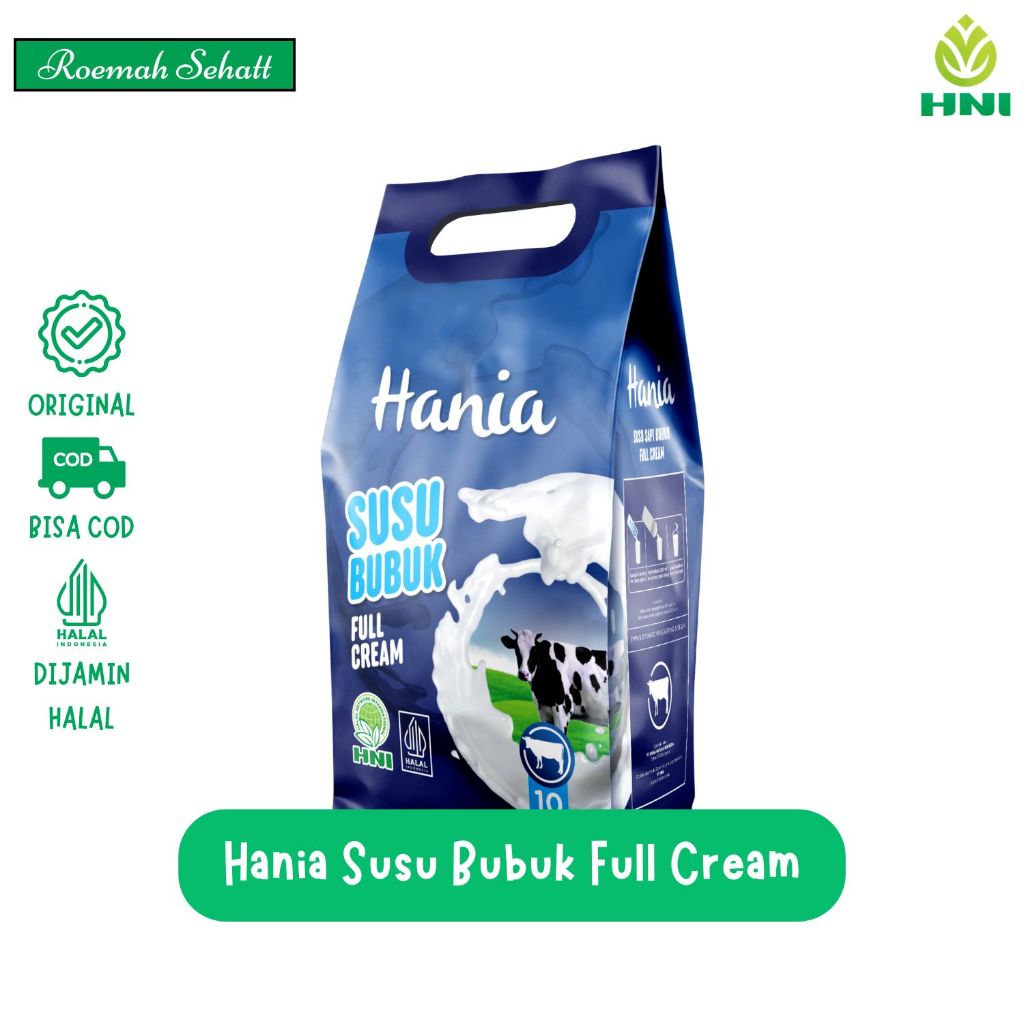 

Hania Susu Bubuk Full Cream | Susu Sapi Full Cream | Susu Sapi Bubuk