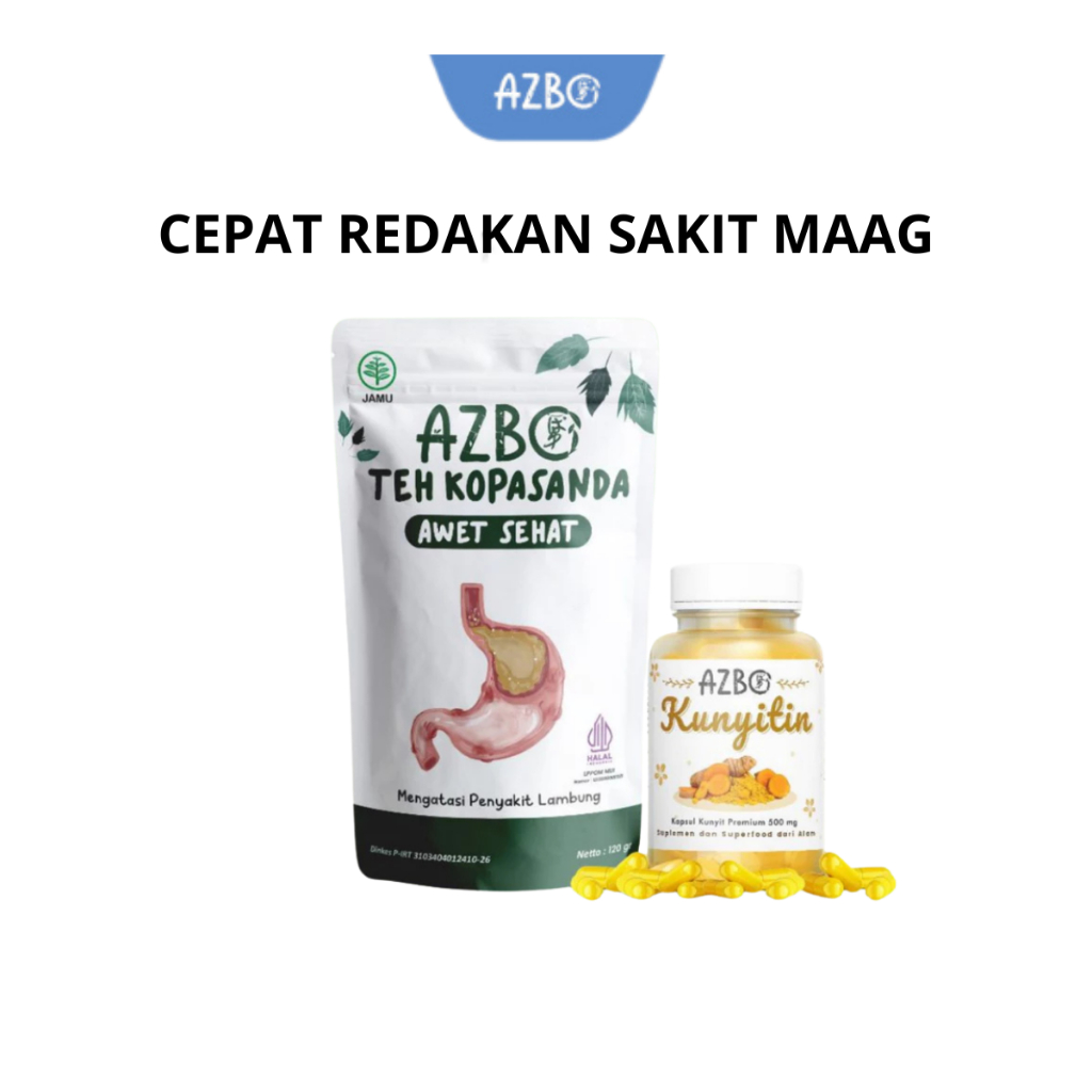 

AZBO - Paket Teh Kopasanda dan Kunyitin Mini Teh Asam Lambung Kronis