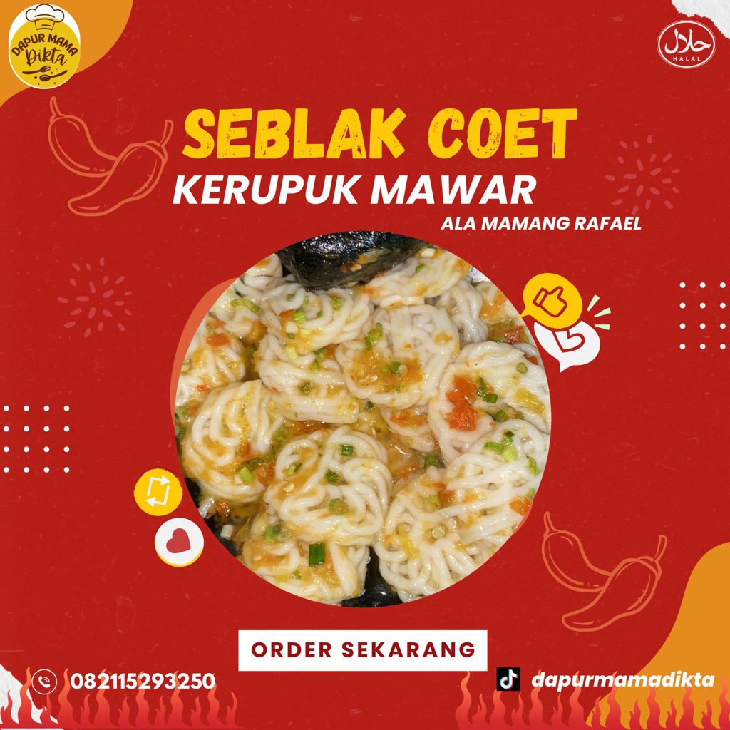 

Seblak Coet kerupuk Rafael 120gr frozen food