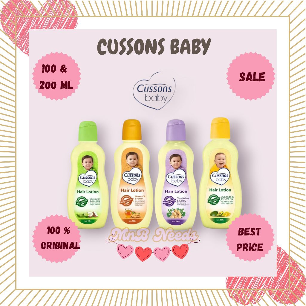 MnB NeedsCussons Baby Hair Lotion 100 + 100 ml / Cussons Baby Hair lotion / Hair Lotion Cussons / Cu