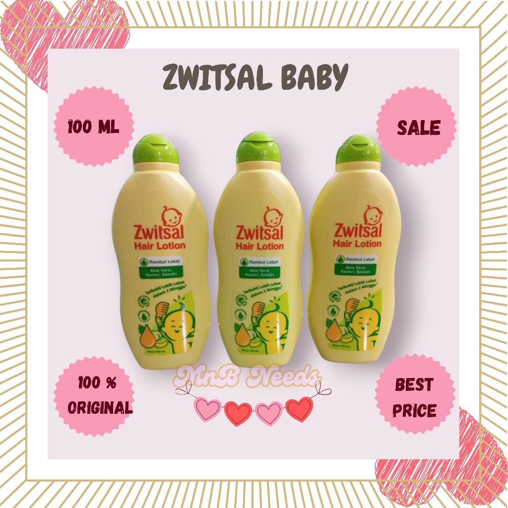 🩷MnB Needs🩷 Zwitsal hair lotion bayi / lotion rambut bayi / zwitsal hair lotion 100 ml / zwitsal hai