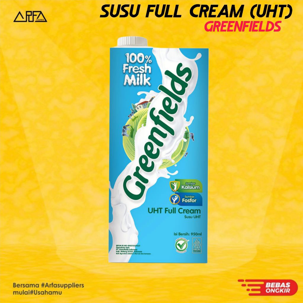 

Greenfields Susu Full Cream UHT
