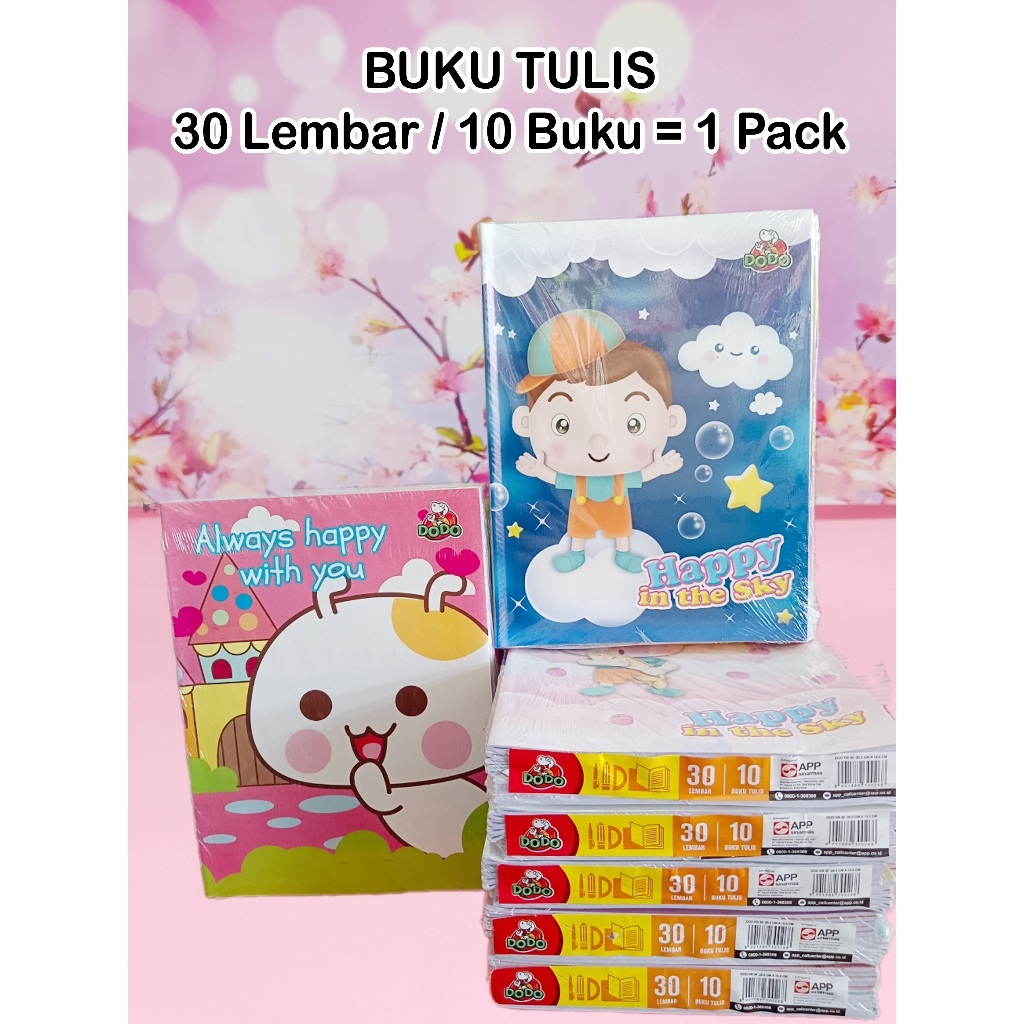 

(DAPAT 1 PAK) Buku Tulis DODO isi 30 Lembar