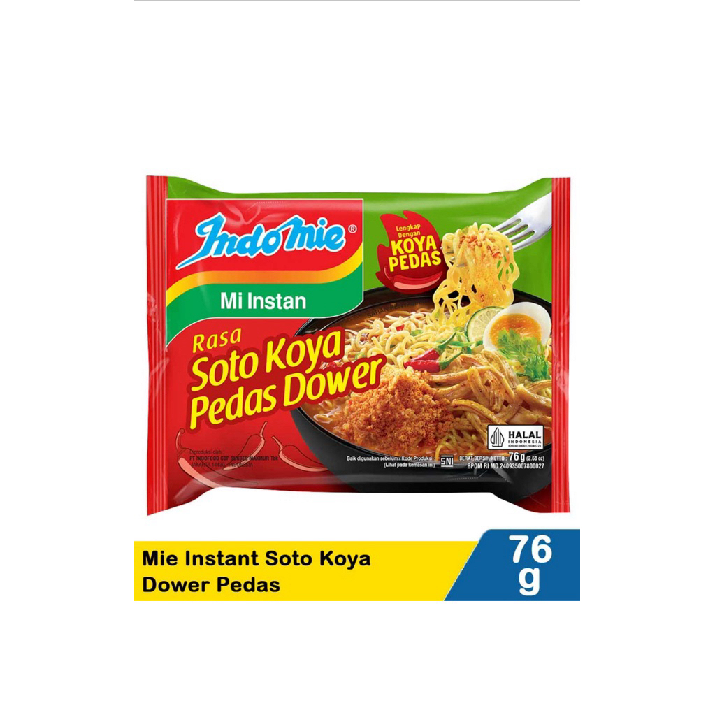 

Indomie Soto Koya Pedas Dower