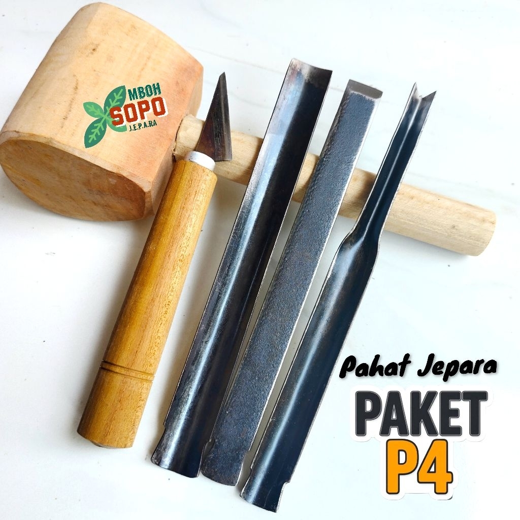 Alat Bonsai dan Kerajinan, Pahat Ukir Kayu Jepara, Pahat Bonsai, Tatah Ukir Paket P4