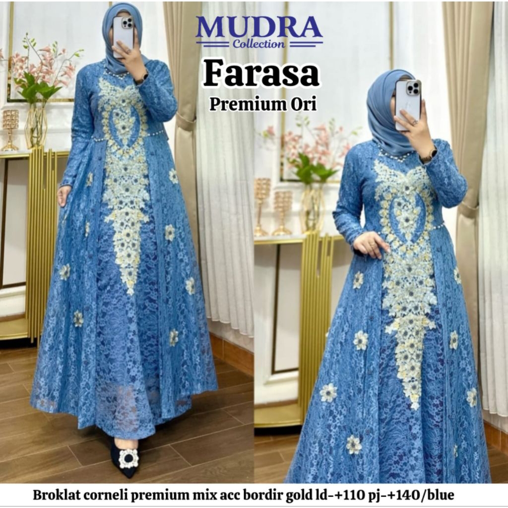 *NEW* FARASA DRESS/DRESS BRUKAT/GAMIS/GAMIS KONDANGAN/DRESS PESTA/DRESS WEDDING/BAJU KONDANGAN
