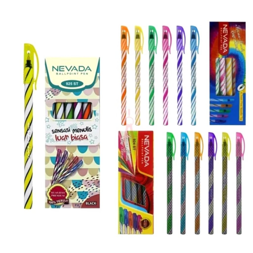 

Ballpoint / Puplen / Bolpen Murah Lilin Ulir Nevada