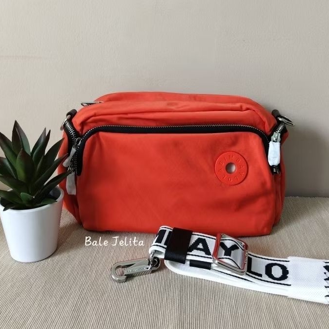BYL Pocket Orange/ Tas Slempang Wanita / Tas Nylon