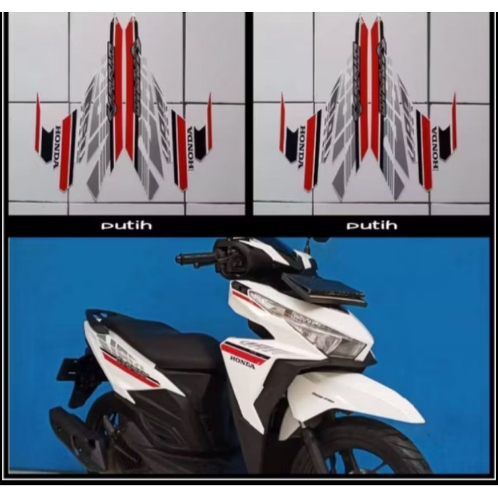 striping Lis body motor Honda new vario 125 LED 2017