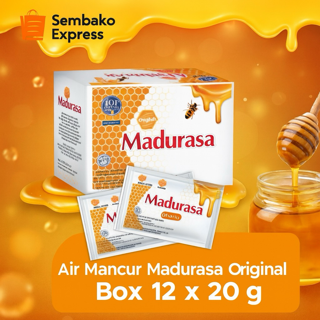 

Madurasa Original 12 Sachet x 20g – Madu Murni dari Air Mancur