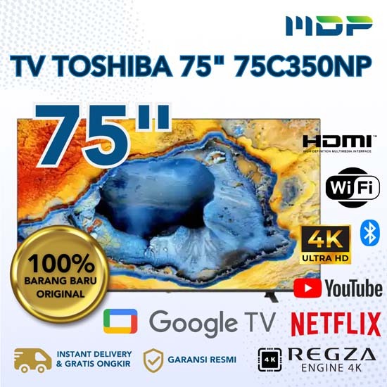 TV TOSHIBA 75" 75C350NP (SMART TV/UHD/4K)