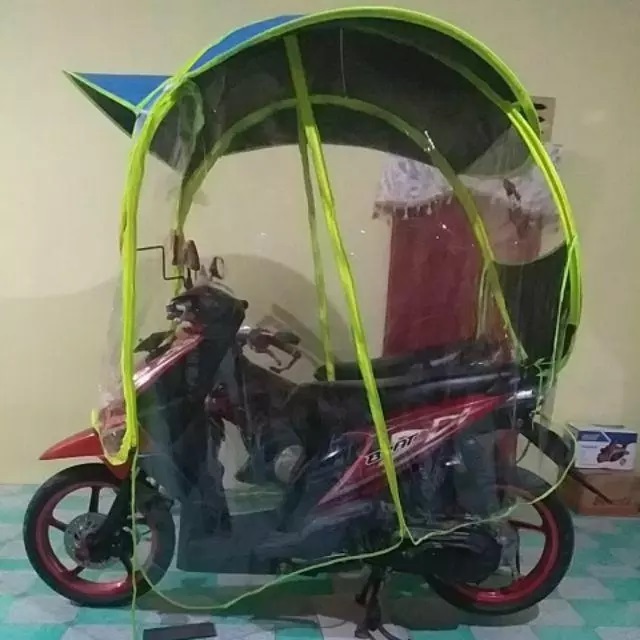 PROMOSI 2025 AKSESORIES MOTOR MODEL MASKER / PAYUNG KANOPI MOTOR / JAS HUJAN MOTO MENCEGAH HUJAN