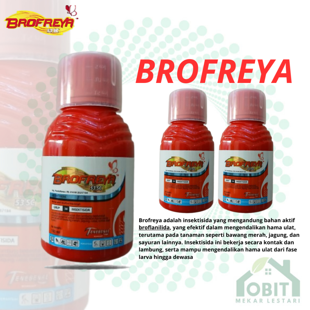 BROFREYA INSEKTISIDA MERAH (NEW) lebih membara 100% ORI (100ml) ORIGINAL KEMASAN PABRIK