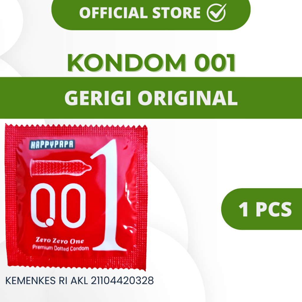Condom Happypapa 001 - Gerigi Original Eceran 1 Pcs