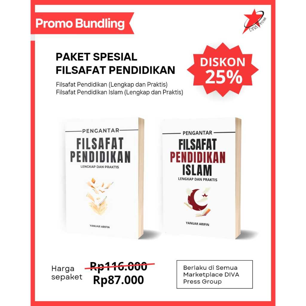 Paket Spesial Filsafat Pendidikan (Filsafat Pendidikan, Filsafat Pendidikan Islam) 2 Buku