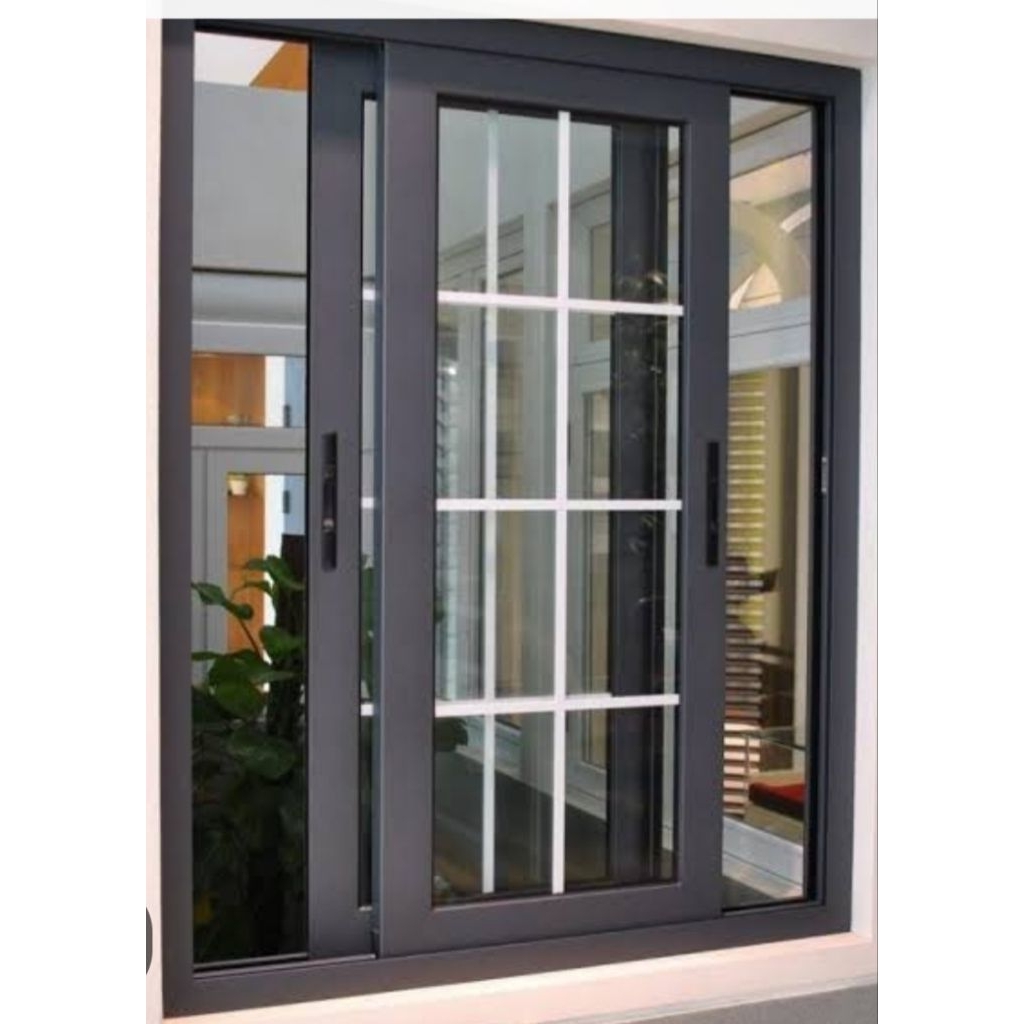 kusen jendela geser + ornamin 180 x 150 geratis pecking kayu