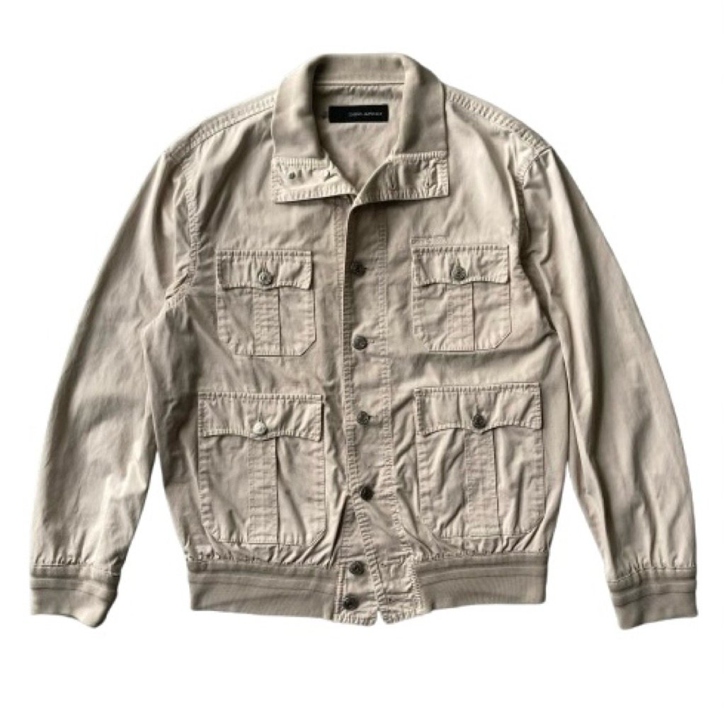 DSQUARED2 MULTIPOCKET TRUCKER JACKET BEIGE