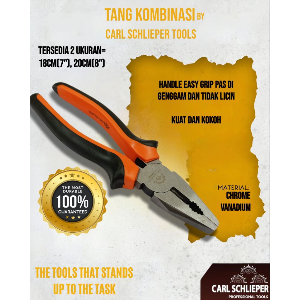CARL SCHLIEPER Tang Kombinasi 7' Dan 8' Mata