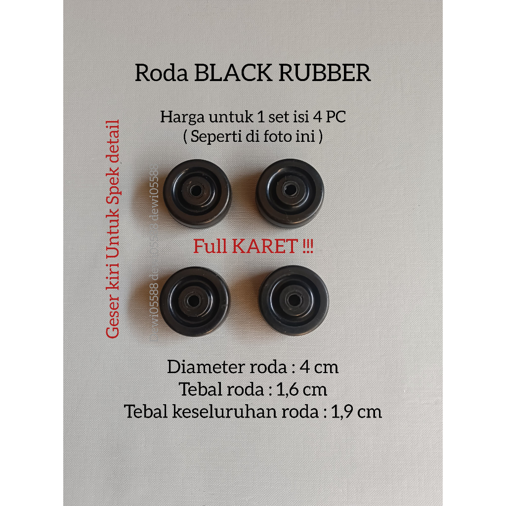 RODA REPLACEMENT, RODA KOPER, RODA KOPER POLO, RODA PUTAR 360