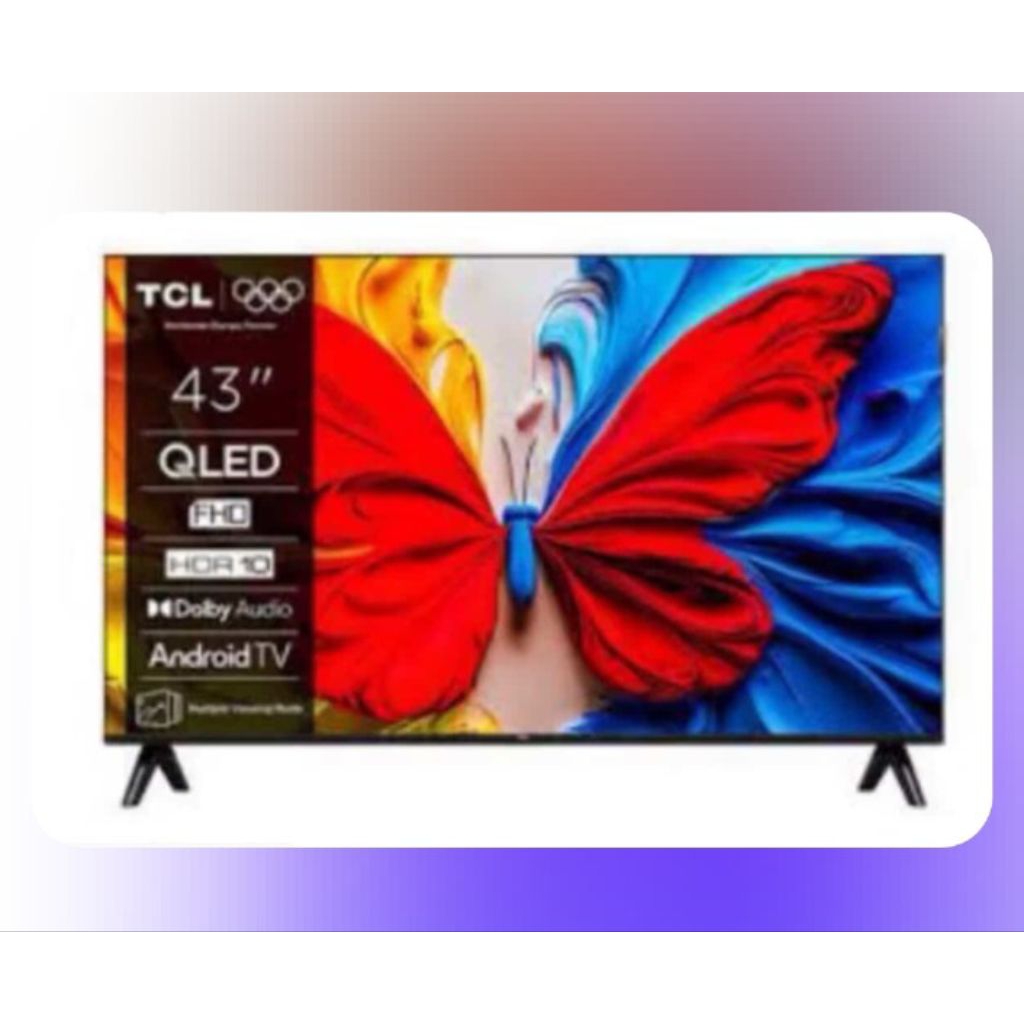 TCL QLED ANDROID TV 43S5K - TV LED TCL ANDROID 43 INCH - TV TCL ANDORID YOUTUBE NETFLIX 43 INCH - AN
