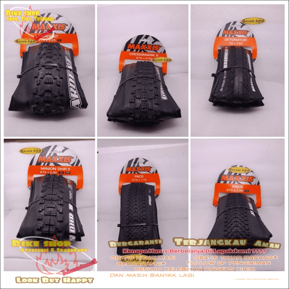 BAN LUAR MAXXIS CrossmarkII 27.5x2.1 Pace 27.5x1.95 Pace 27.5 ×1.75 Detonator 26x1.50 ArdentEXO 27.5