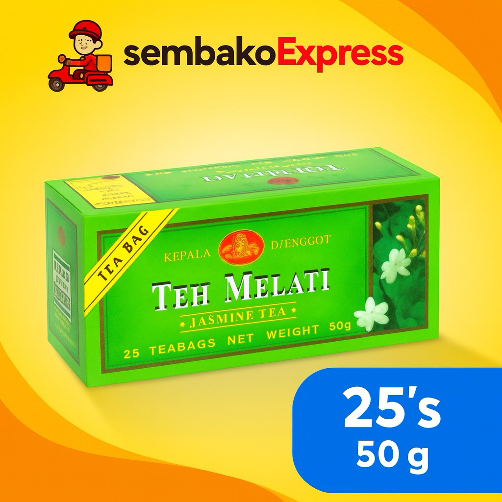 

Kepala Djenggot Teh Melati Celup 25 Teabags – 50 g