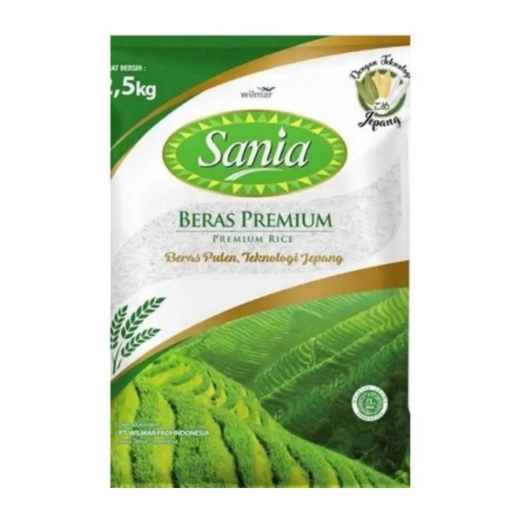 (Surabaya) Beras Premium Sania 5kg Pulen Teknologi Japan 5 kg putih bersih enak wangi Jawa Timur