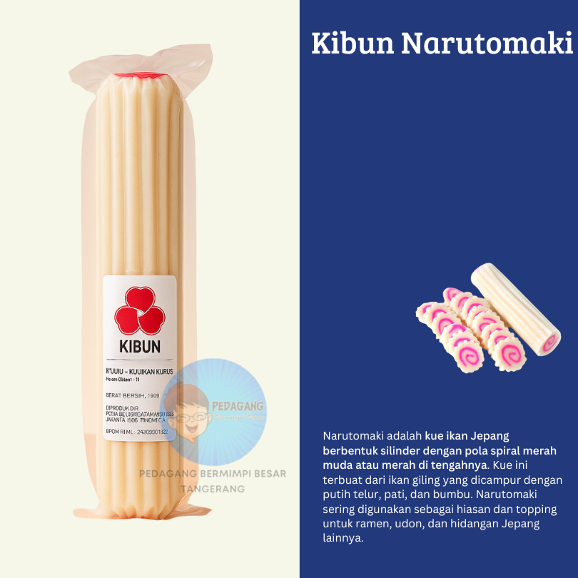 

Kibun Narutomaki 160gr / Fish Cake Naruto Maki / Topping Ramen
