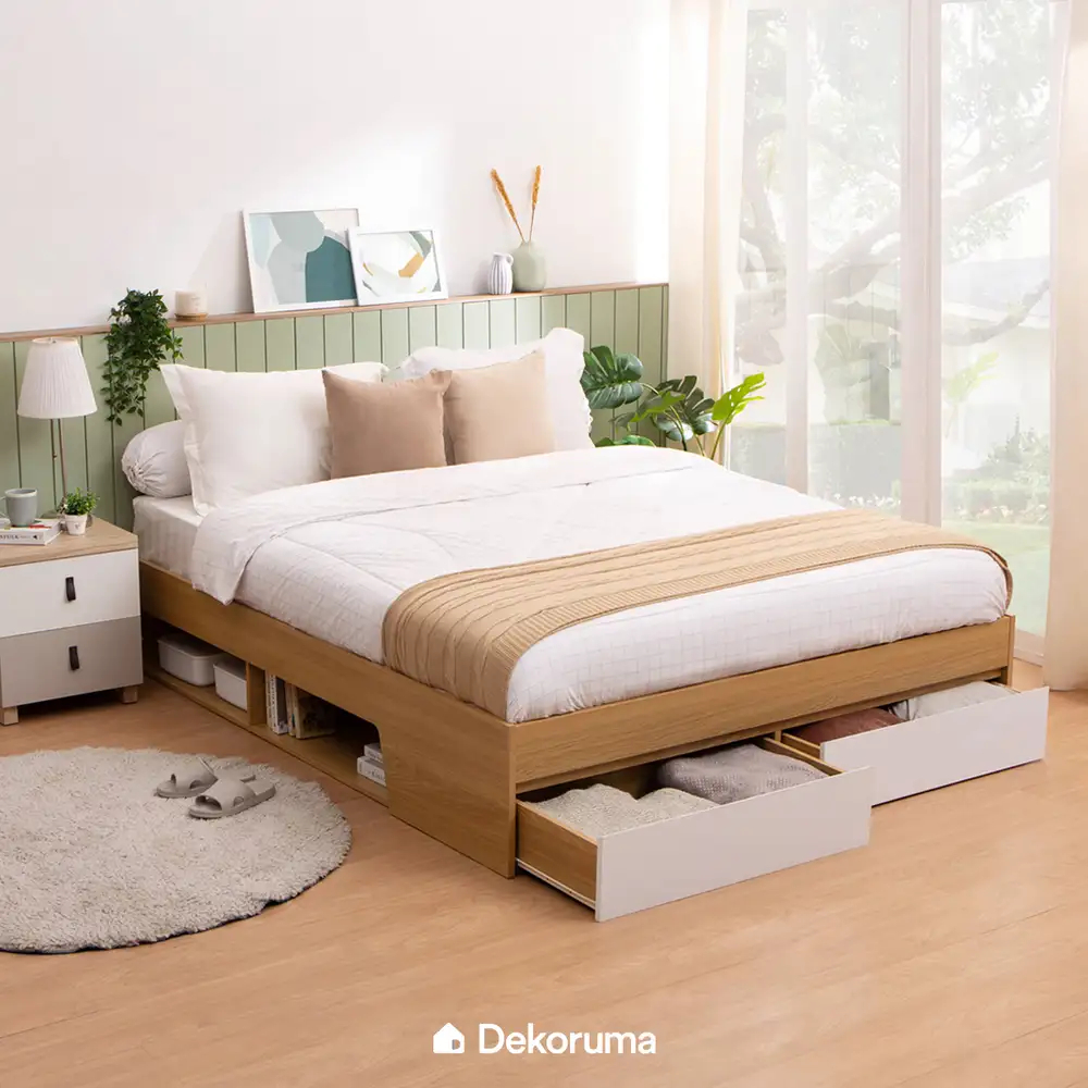 Dekoruma KATO Dipan Tempat Tidur Space Saving Minimalis - Ukuran Queen 160