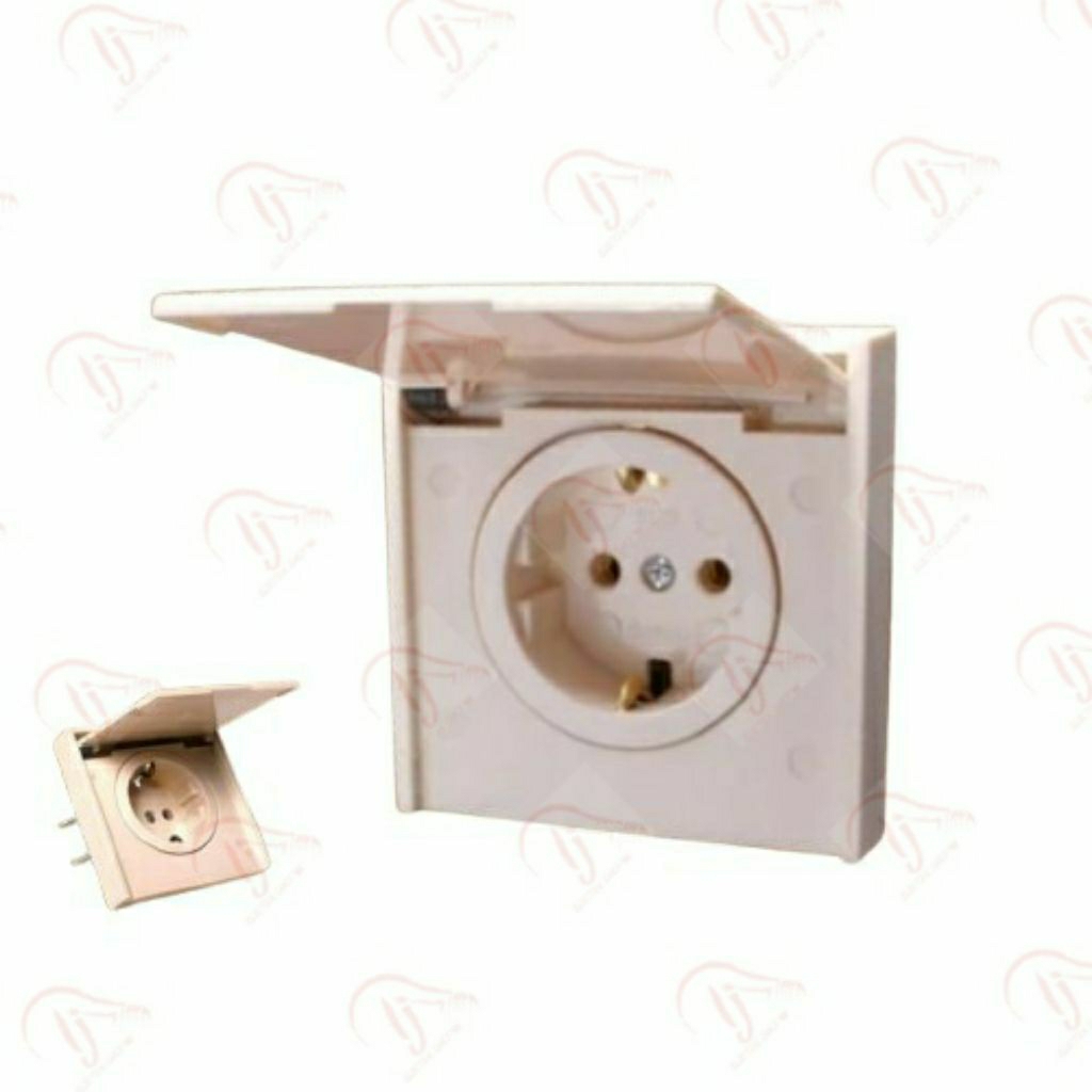 BROCO 6122 STOP KONTAK ARDE IB INBOW INPOW + TUTUP CREAM BROCO STOP KONTAK TUTUP 6122 NEW GEE SOCKET