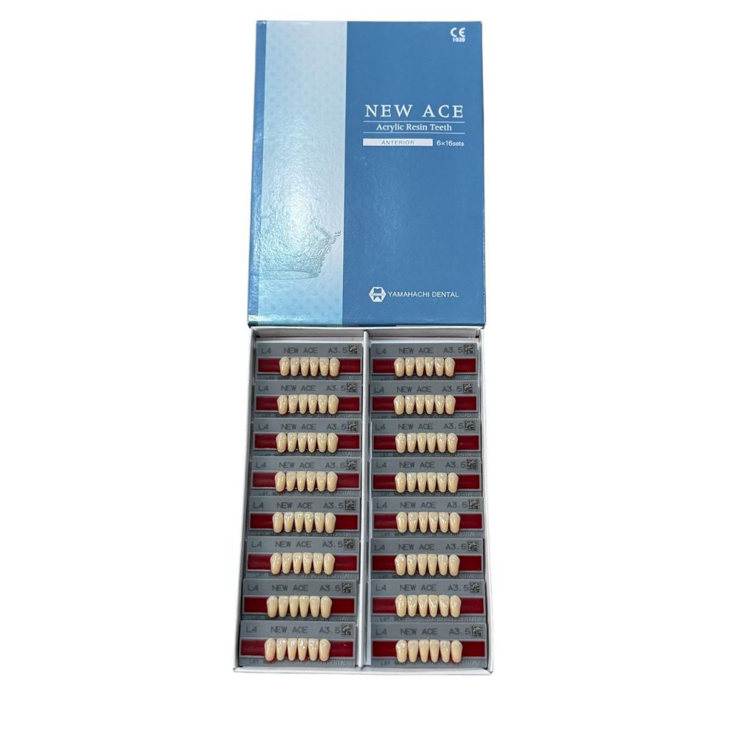 Gigi Palsu Akrilik New Ace Anterior Atas Bawah A3 | A3,5