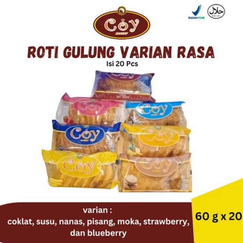 

Roti Gulung Coy All Variant 1 Pcs