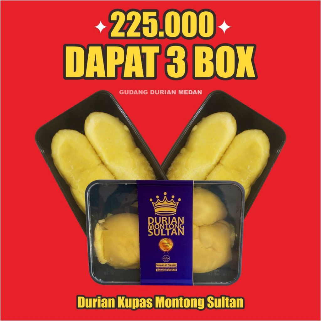 

Paket Durian Kupas Montong Sultan