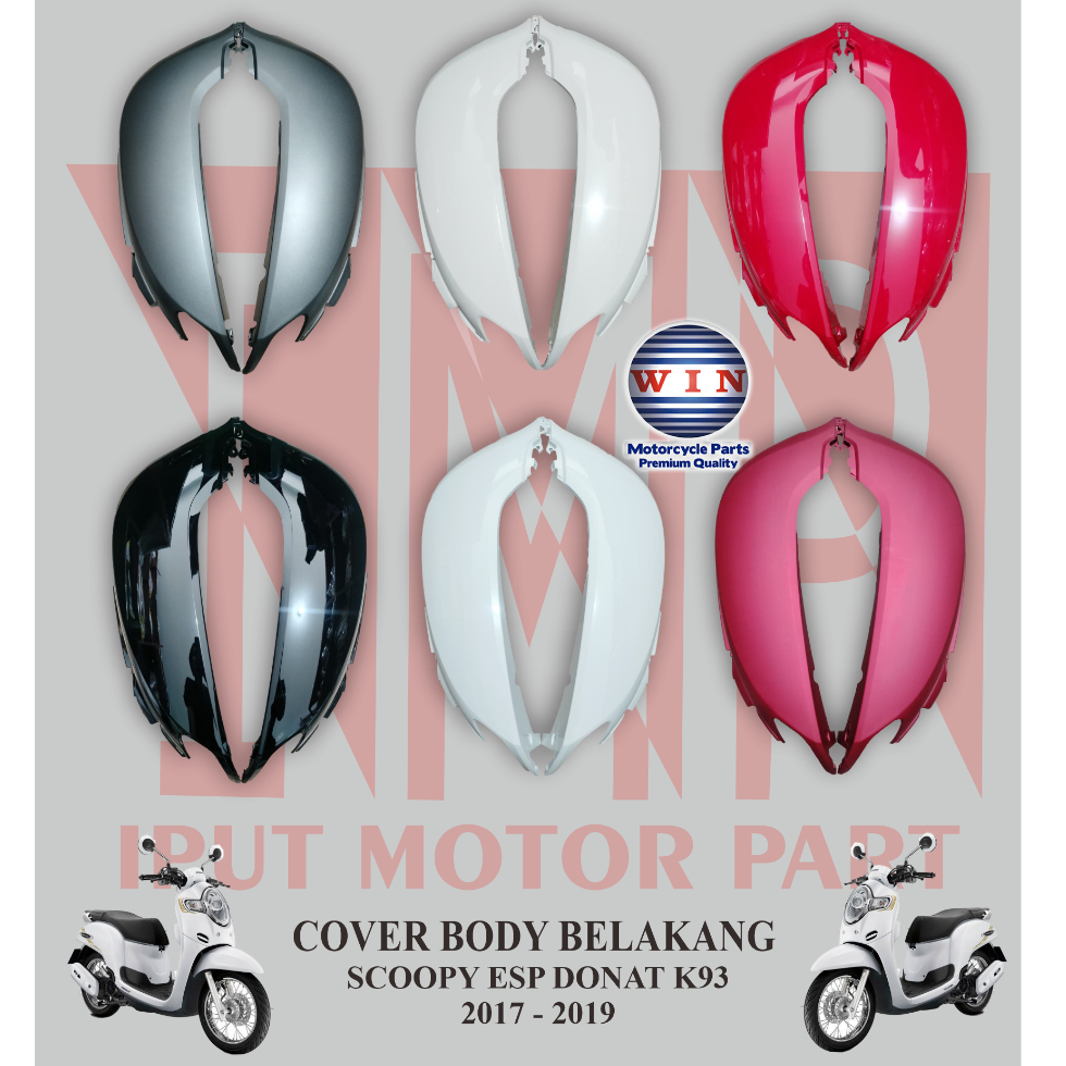Cover Body Belakang SCOOPY FI K93 Thn 2017-2019 Original WIN
