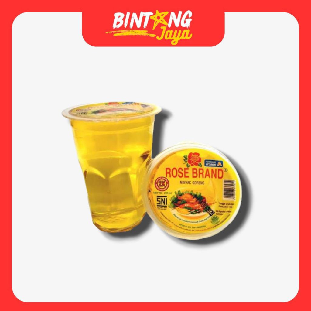 

Minyak Goreng Rose Brand gelas cup 220ml
