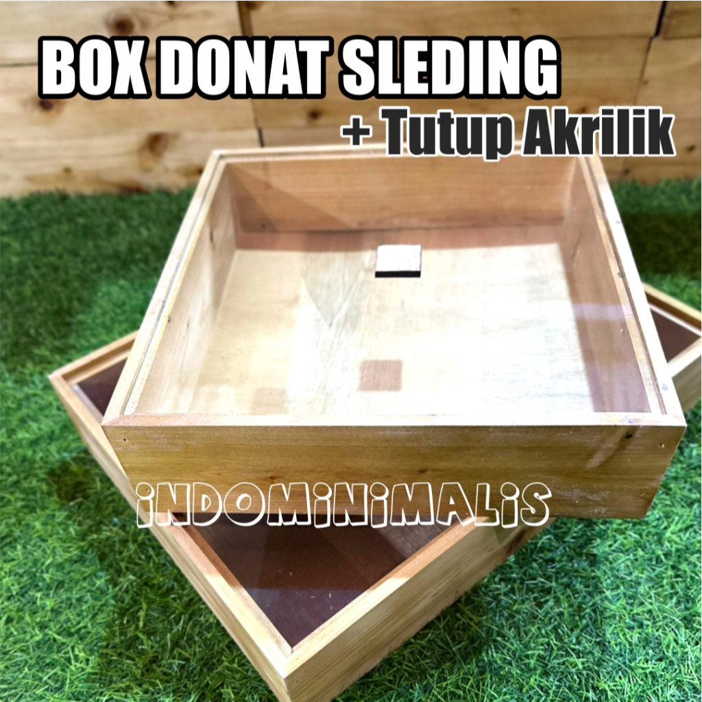 Box Donat Elegan dari Kayu Jati Belanda  Kemasan Donat Unik dari Kayu Jati Belanda