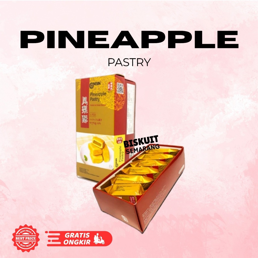 

Nissin Pineapple Pastry 6x35 gr Nastar Nissin Premium BISKUIT SEMARANG