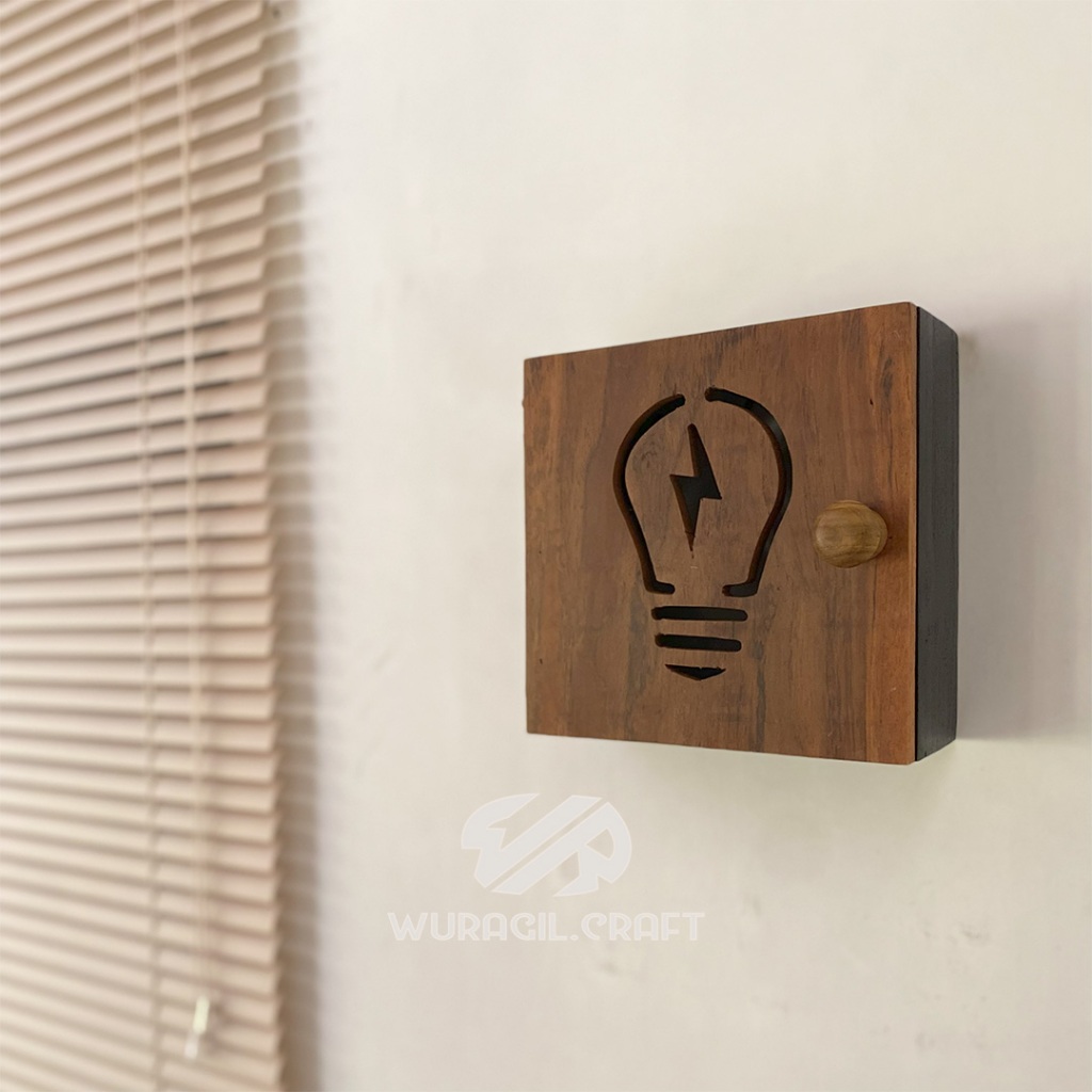 Wuragil.craft - Box Cover KWH meter MCB listrik tempat MCB listrik kayu estetik