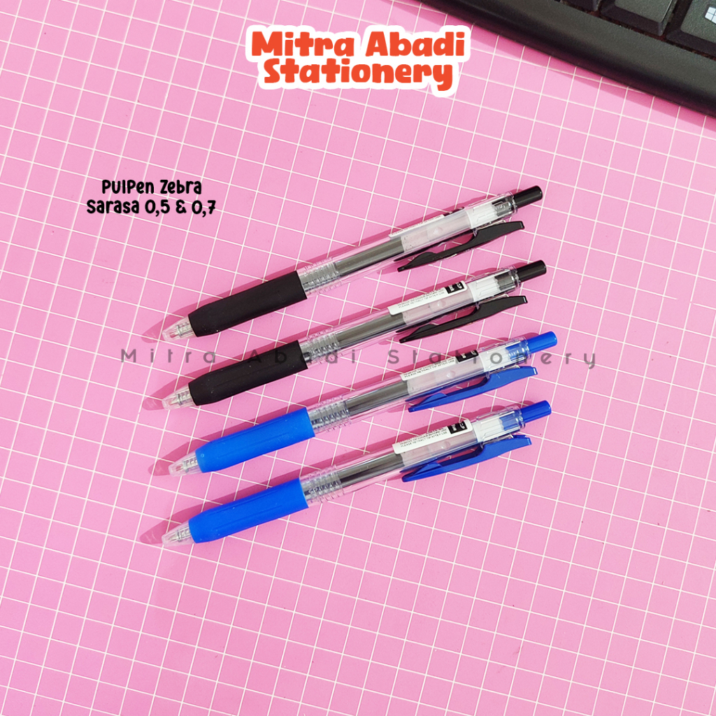 

(1 PCS) PULPEN ZEBRA SARASA 0,5 & 0,7 / ORIGINAL BOLPEN GEL KLIK BALLPOINT CLICK BOLPOIN CLIP MURAH
