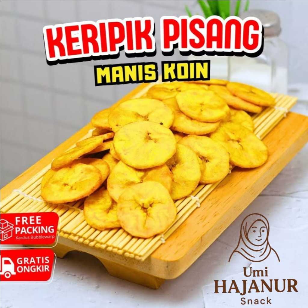 

keripik pisang manis bulet koin/keripik pisang manis sari nangka