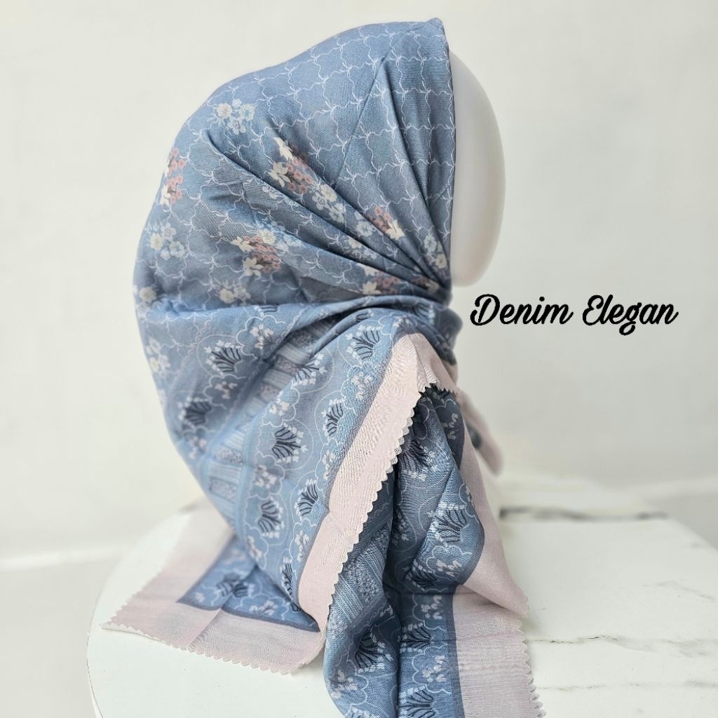 Voal motif denim elegan