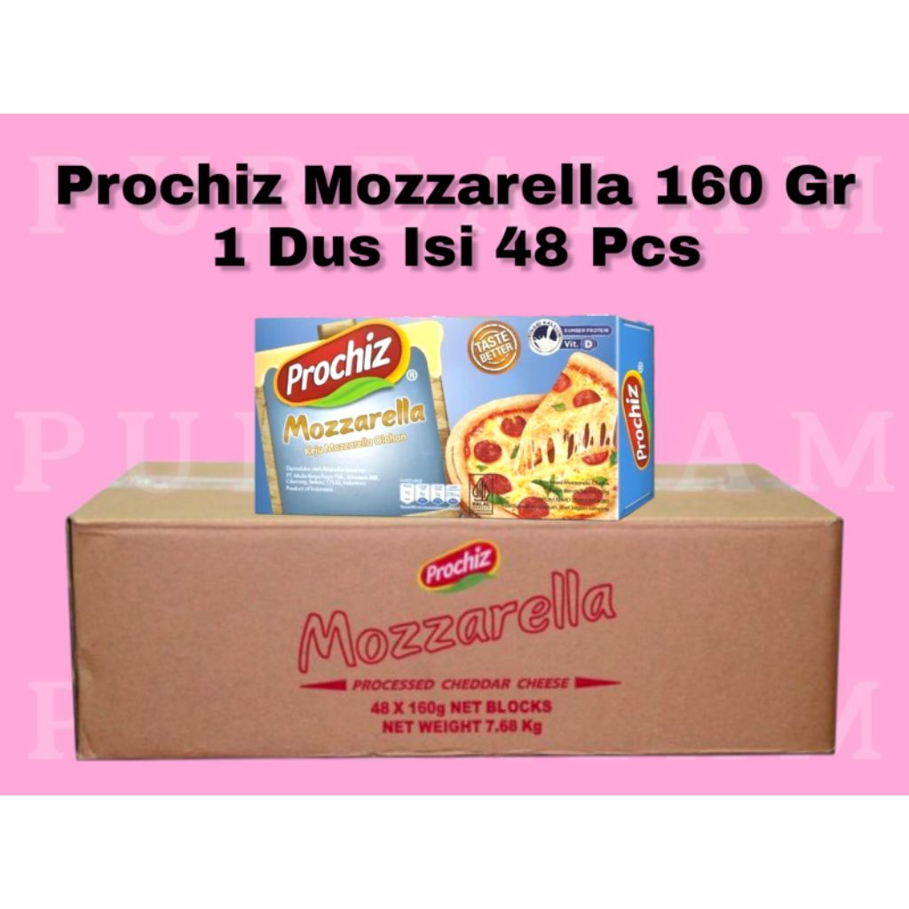 

Keju PROCHIZ MOZZARELLA Isi 1 Dus atau 1 Karton 160gr Murah Banget