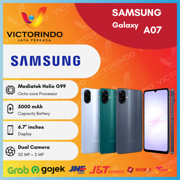 Samsung Galaxy A07 4G ( Ram 4GB + Rom 64GB ) | ( Ram 4GB + Rom 128GB ) | ( Ram 6GB + Rom 128GB ) Gar