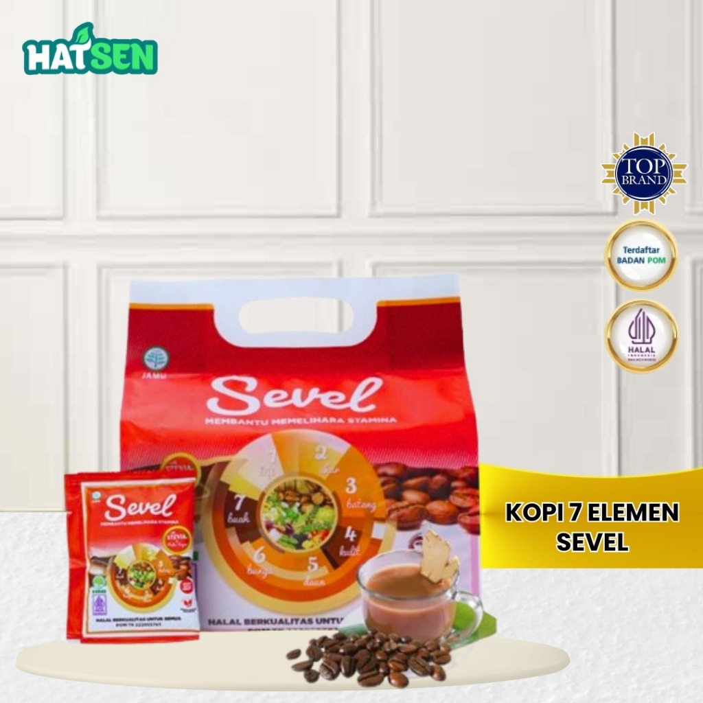 

Kopi 7 Elemen Sevel 20 Sachet HNI HPAI Original Minuman Kesehatan