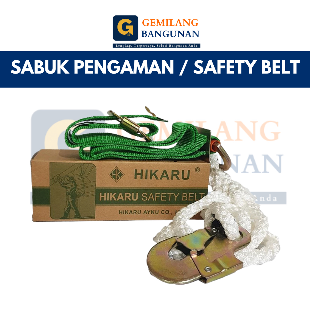 Tali Sabuk Pengaman HIKARU / Safety Belt Pinggang / Tali Sabuk Pengaman Pengerjaan Proyek