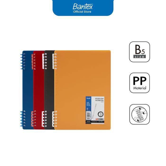 

Bantex Buku Catatan Loose-Leaf B5 Binder Klip Adjustable Bahan PP Kertas 70g LLB550