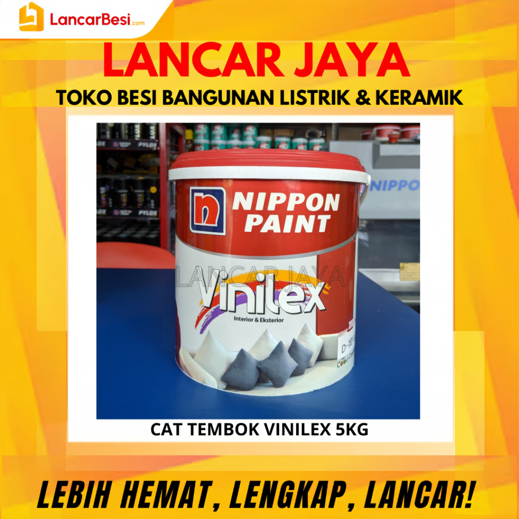 Cat Tembok Vinilex Interior & Eksterior 5kg Nippon Paint
